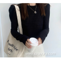 Autumn new round neck pullover sweater